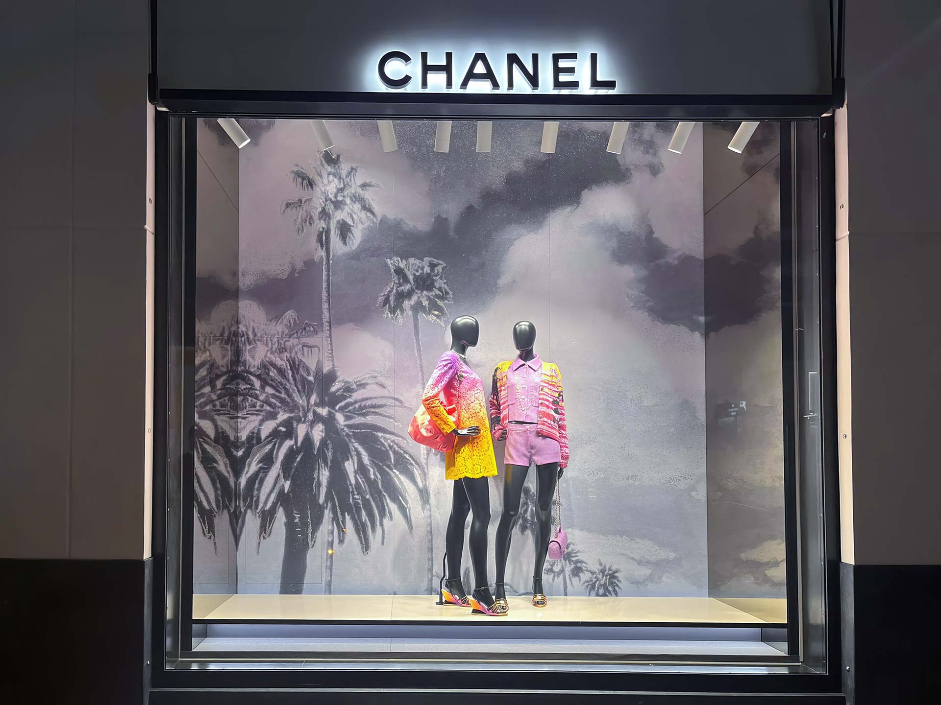 Chanel Hand Painted Window Campaign